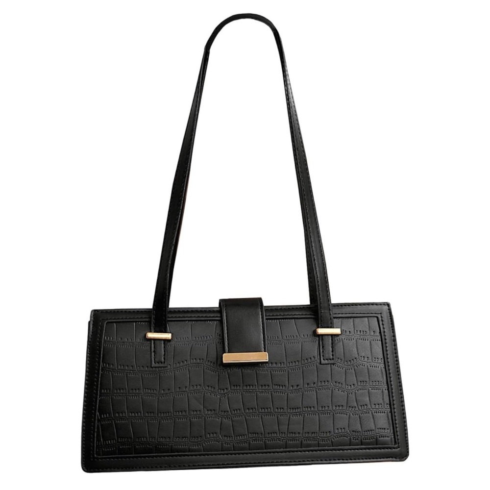 Black Shoulder Bag with Stylish Design and Versatile Use